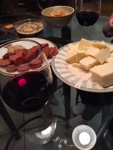 The evening was spent at Dan's parents house with wine and cheese.. aka. perfection